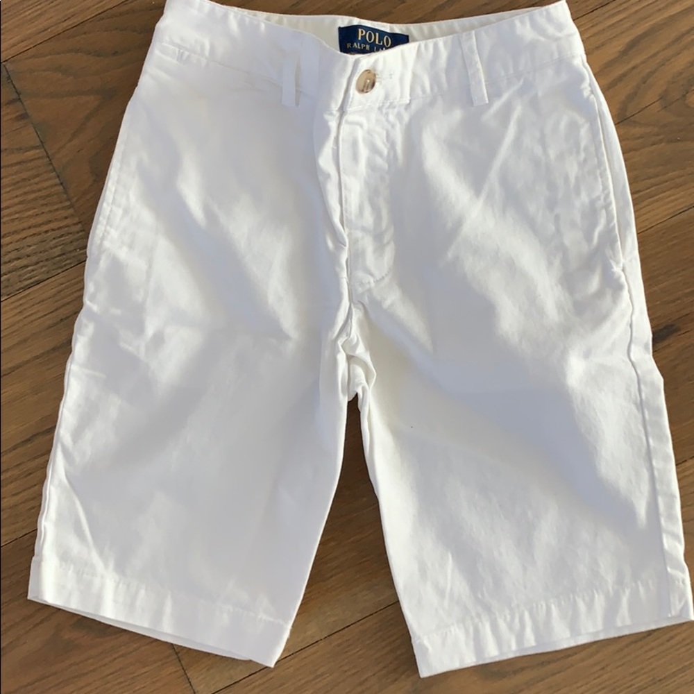 Polo Ralph Lauren white denim shorts